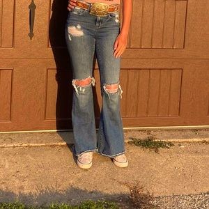 Bell bottom with holes love them they are so comfortable